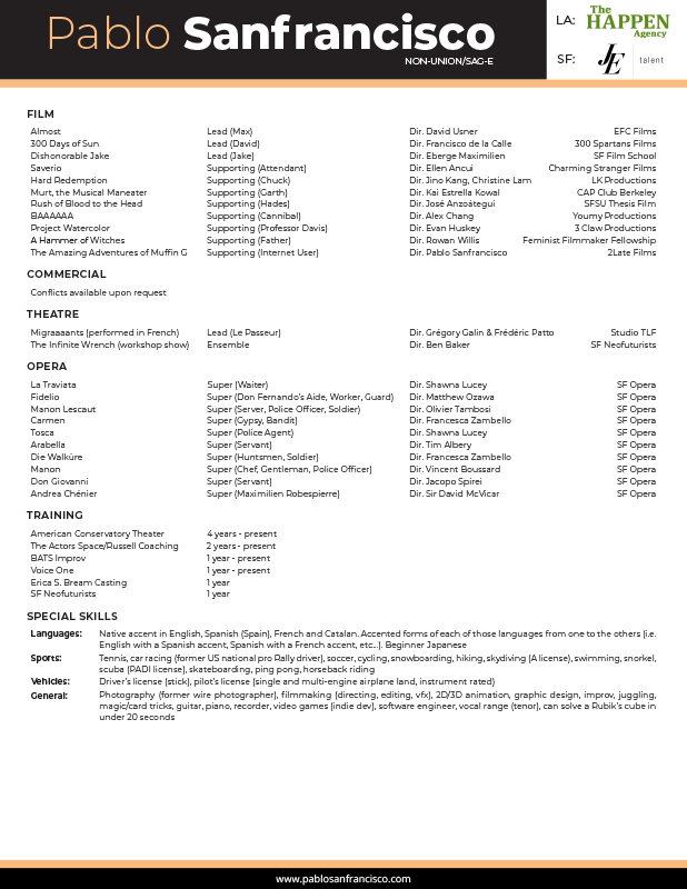 Click to download Résumé